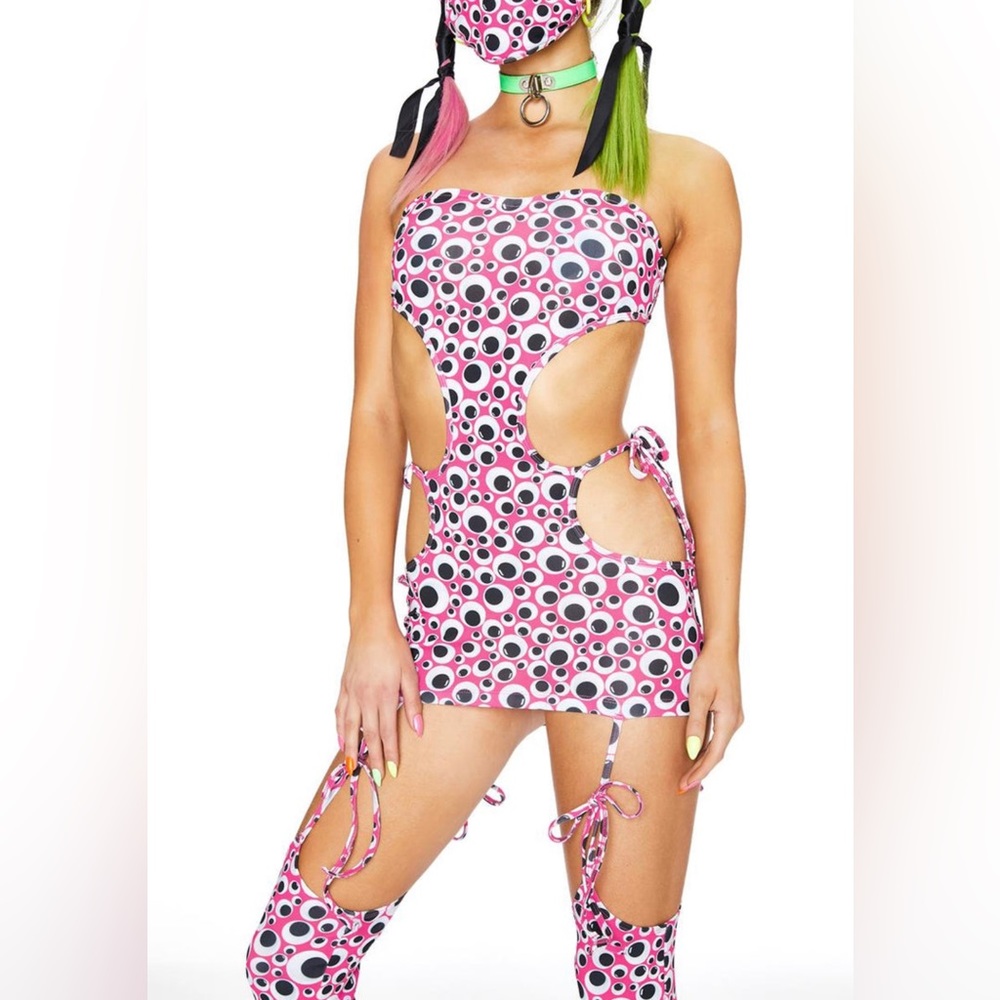 Dollskill Club Exx Eye Roll 3-piece Dress Set